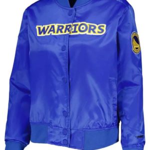 Golden State Warriors Royal Satin Jacket