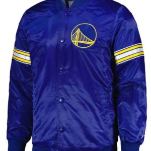 Golden State Warriors Starter Royal Satin Jacket