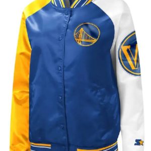 Golden State Warriors Tradition II Varsity Satin Jacket