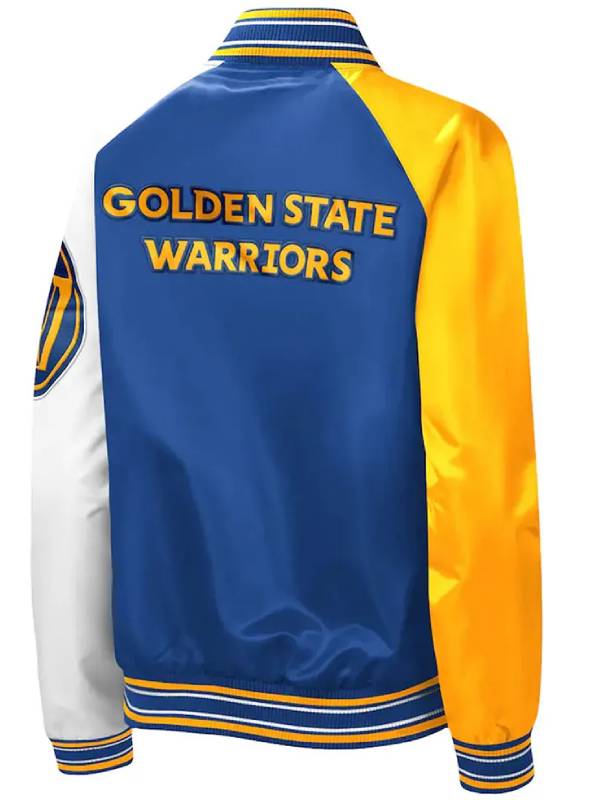 Golden State Warriors Tradition II Varsity Satin Jacket
