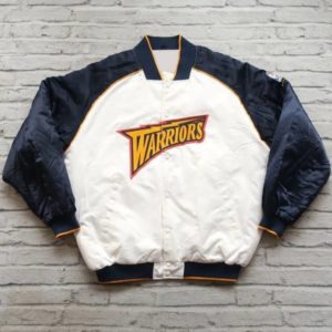 Golden State Warriors White And Black Jacket