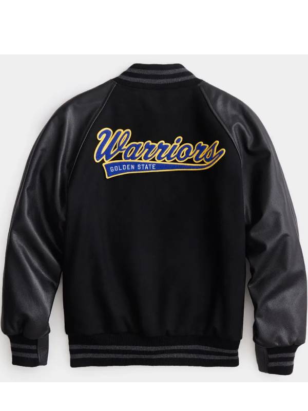 Golden State Warriors Wool Black Jacket