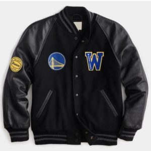 Golden State Warriors Wool Black Jacket