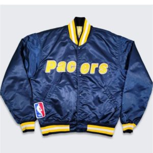 Indiana Pacers 80’s Navy Bomber Jacket